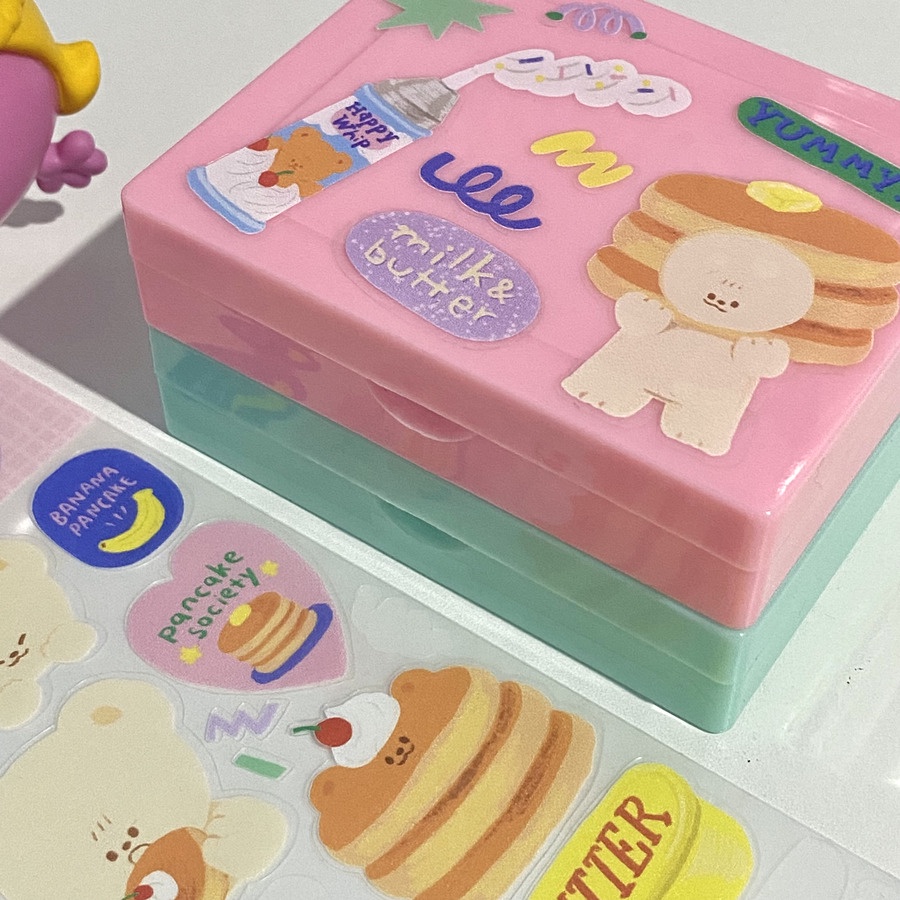 Pancake maison sticker สติกเกอร์ขอบใส ไซส์ 8.6x21cm | Stickwithme4ev