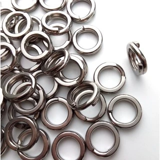 [[ PongFishing ]] สปลิทริง (SPLIT RING) สแตนเลสอย่างดี แข็งแรง ไม่เป็นสนิม สำหรับงานจิ๊ก และงานเหยื่อปลอม