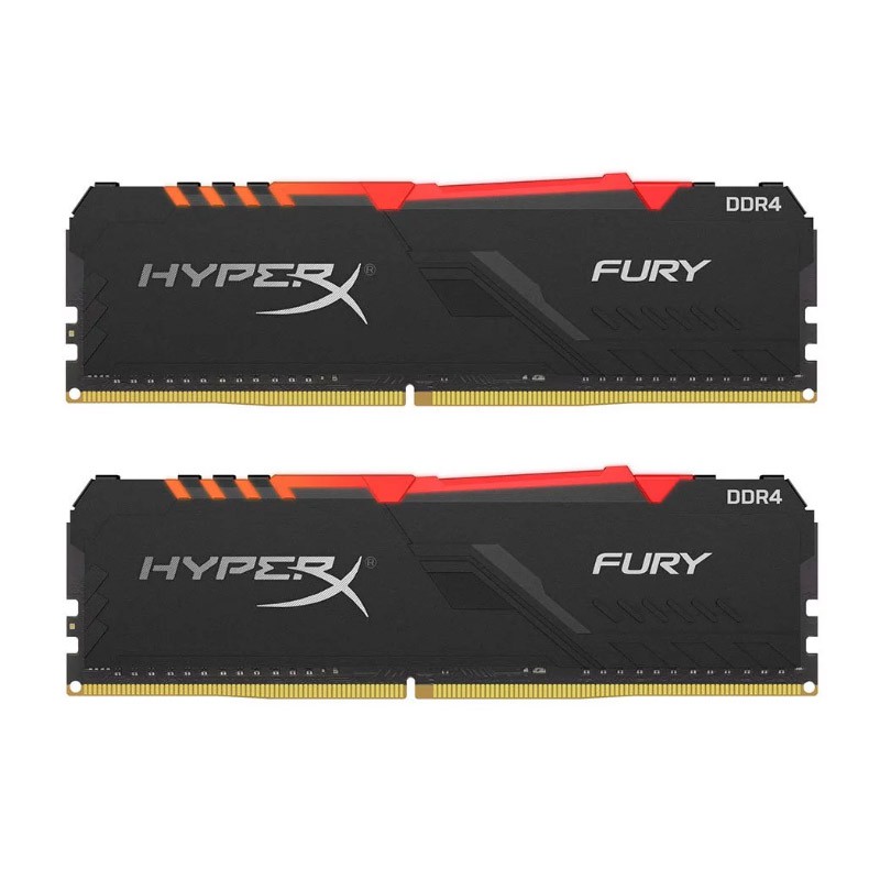 KINGSTON HyperX FURY RGB RAM 16GB PC (8GBx2) DDR4/2666 (HX426C16FB3AK2/16) SPEED GAMING