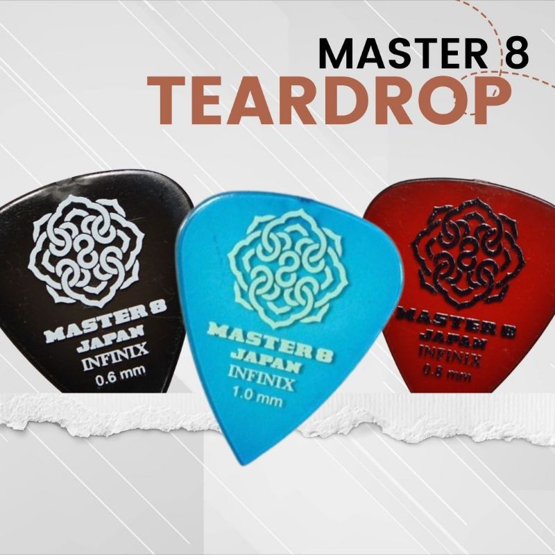 ปิ๊ก Master 8 Teardrop infinix ปิ๊กกีต้าร์ master 8