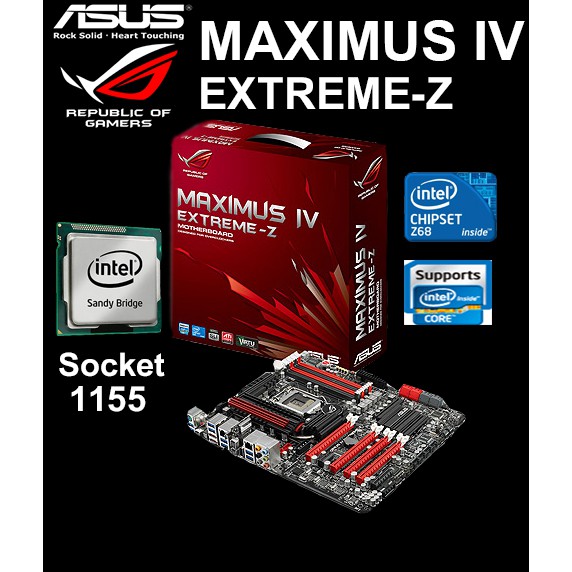 Mainboard INTEL ASUS MAXIMUS IV EXTREME-Z (Socket 1155) มือสอง พร้อมส่ง ส่งเร็วมาก !!! [[[แถมถ่านไบอ