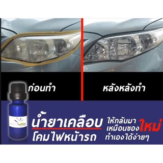 ชุดน้ำยาขัดไฟหน้า Set Recover Plastic Coating ครบชุดพร้อมใช้งาน  1 ฟรี1