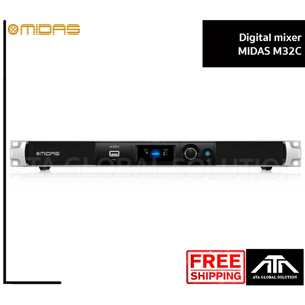 MIDAS M32C เครื่องผสมสัญญาณเสียง ดิจิตอล 40 ชาแนล 25 บัส เครื่องผสมสัญญาณเสียง ดิจิตอล MIDAS M32C 40