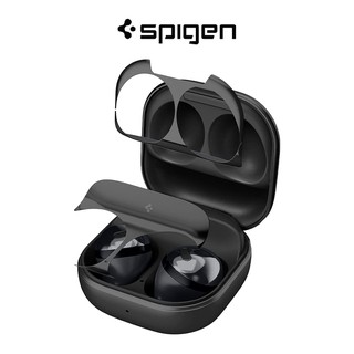 Spigen Galaxy Buds Pro Shine Shield สติกเกอร์โลหะ สีเงิน (2 แพ็ค)