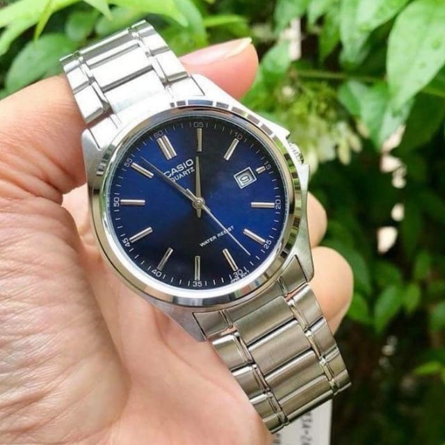 นาฬิกาสมาทวอช นาฬิกา casio ผู้ชาย Casio นาฬิกาข้อมือผู้ชาย รุ่น MTP-1183A-2A สายสแตนเลส หน้าปัดน้ำเงิน -ของแท้ 100% รับป