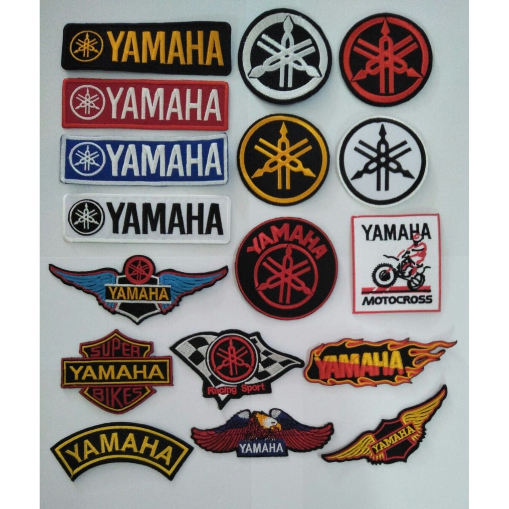 อาร์ม ตัวรีดติดเสื้อ #อาร์มปัก #Patch ตกแต่งเสื้อผ้า หมวก กระเป๋า โลโก้ Yamaha