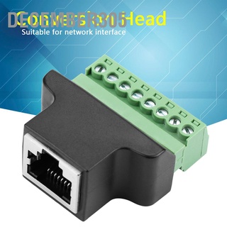 December305 Ethernet RJ45 Female To Screw Terminal 8 Pin CCTV Digital DVR Adapter Connector