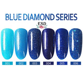 สีทาเล็บเจล Milan สีน้ำเงิน Blue Daimond ขนาด 15 ml สีทาเล็บเจล  ได้รับมาตราฐาน SGS/MSDS  + เก็บปลายทาง