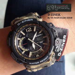 D-ZINER SPORT DIGITAL รุ่น DZ-8228Aนาฬิกาผู้ชาย นาฬิกาข้อมือกีฬาจับเวลาบอกวันที่2ระบบกันน้ำ100%พร้อมกล่องร้านTNWATCH1281