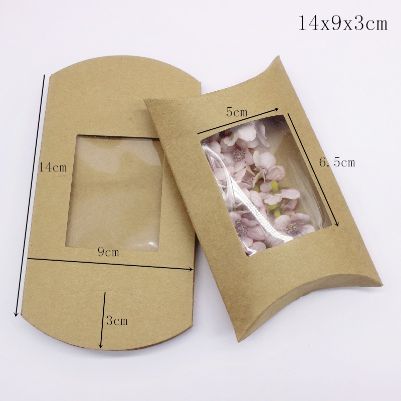 กล่องกระดาษคราฟท์ Pvc ขนาด 18x14x4 ซม. 15x10x3 ซม. หลายขนาด สําหรับใส่เครื่องประดับ สร้อยคอ หน้าต่าง 2022 DIY 5 ชิ้น - รูปที่ 4