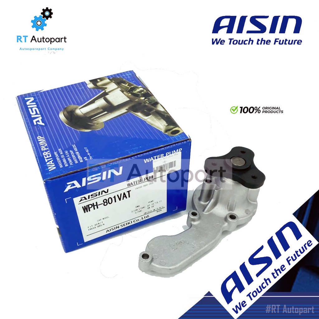 Aisin ปั๊มน้ำ Honda City GM2 Jazz GE ปี08-12 City GM6 Jazz GK ปี13-19 freed Mobilio Brio Amaze ปี08-12 / ปั้มน้ำ WPH801V