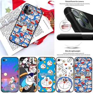 Fl29 เคสโทรศัพท์มือถือนิ่ม ลายการ์ตูนโดราเอมอนน่ารัก สําหรับ iPhone 5 5S 6 6S 7 8 11 Pro Max Plus SE XR