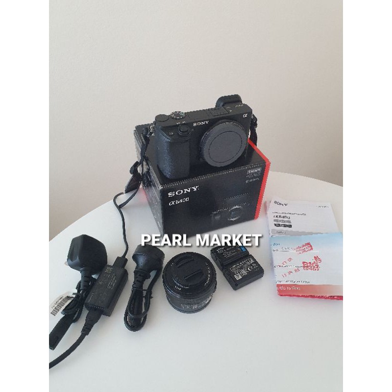 (ส่งฟรี KERRY) กล้อง Sony A6400 พร้อมเลนส์ E 3.5-5.6/PZ 16-50 OSS (มือ 2) แถมแบต+กระเป๋ากล้อง