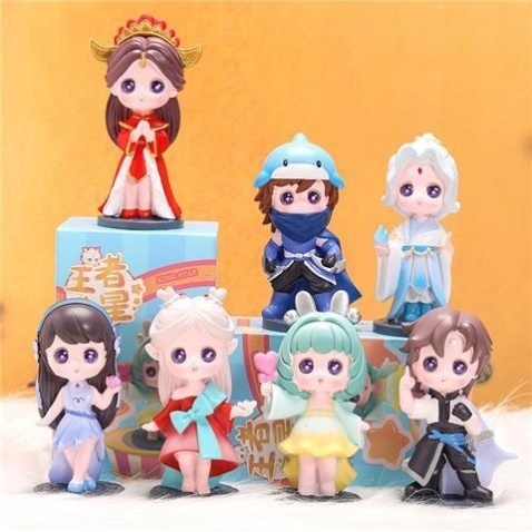 ⊙☽Genuine Blind Box Girl Toy Figure Doll Anime Birthday Gift Gift King Glory Douluo Dalu