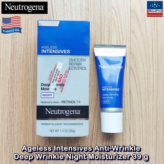 Neutrogena® Ageless Intensives® Anti-Wrinkle Deep Wrinkle Night Moisturizer 39 g นูโทรจีนา มอยส์เจอไรเซอร์ สำหรับกลางคืน