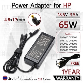 สายชาร์จ คอม อะแดปเตอร์ HP 18.5V 3.5A อะแดปเตอร์คอม Charger Adapter Power Supply HP Pavilion DV2000 DV4000โน๊ตบุ๊ค