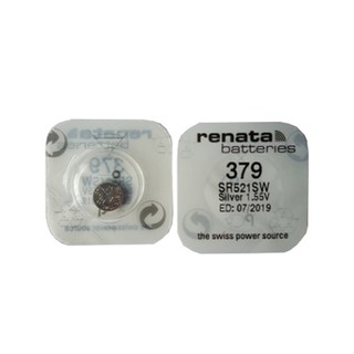 ถ่านนาฬิกา Renata 379 SR521SW ,521SW 1.55V Swiss Made ของแท้​ แบ่งขายจำนวน 1ก้อน