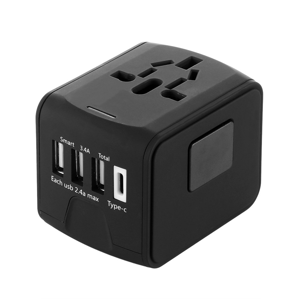 Fast charger Type-C 5V/3A Plus 3 USB Part 2.4A Universal Travel Adapter ...