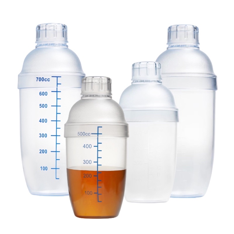 แก้วเชค กระบอกเชค 530/700ml พลาสติกโพลีใส ตกไม่แตก