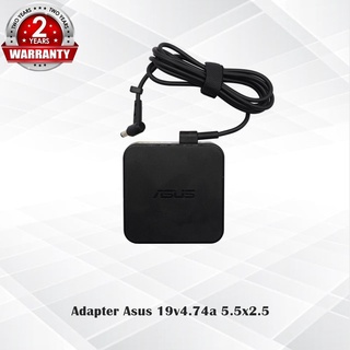 Adapter Asus 19v4.74a *5.5x2.5* / อะแดปเตอร์ เอซุส 19v 4.74a หัว*5.5x2.5* (สี่เหลี่ยม) *ประกัน 2 ปี แถมฟรีสายไฟ AC