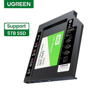 UGREEN(70657) SATA 3.0 2.0 HDD Caddy 9.5mm for 2.5" 5TB SSD Case Hard Disk Enclosure