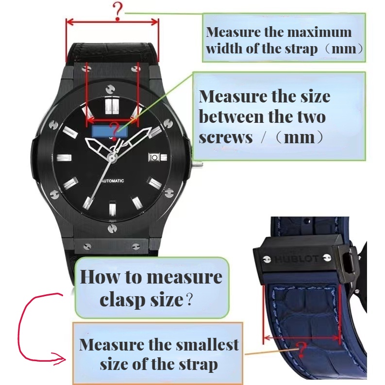 สายนาฬิกาข้อมือ ยางซิลิโคน กันน้ํา ลายทาง 25*19 มม. สําหรับ HUBLOT BIG BANG CLASSIC FUSION