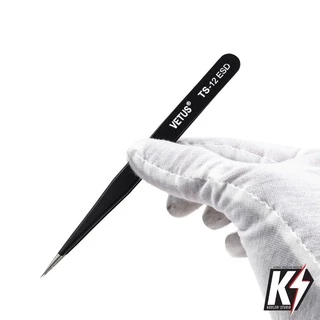 ปากคีบ VETUS งานแท้ เกรดพรีเมี่ยม ความละเอียดสูง #forcep แหนบ ที่คีบ ที่หนีบ ที่คีบเพชร แบบตรงโค้ง
