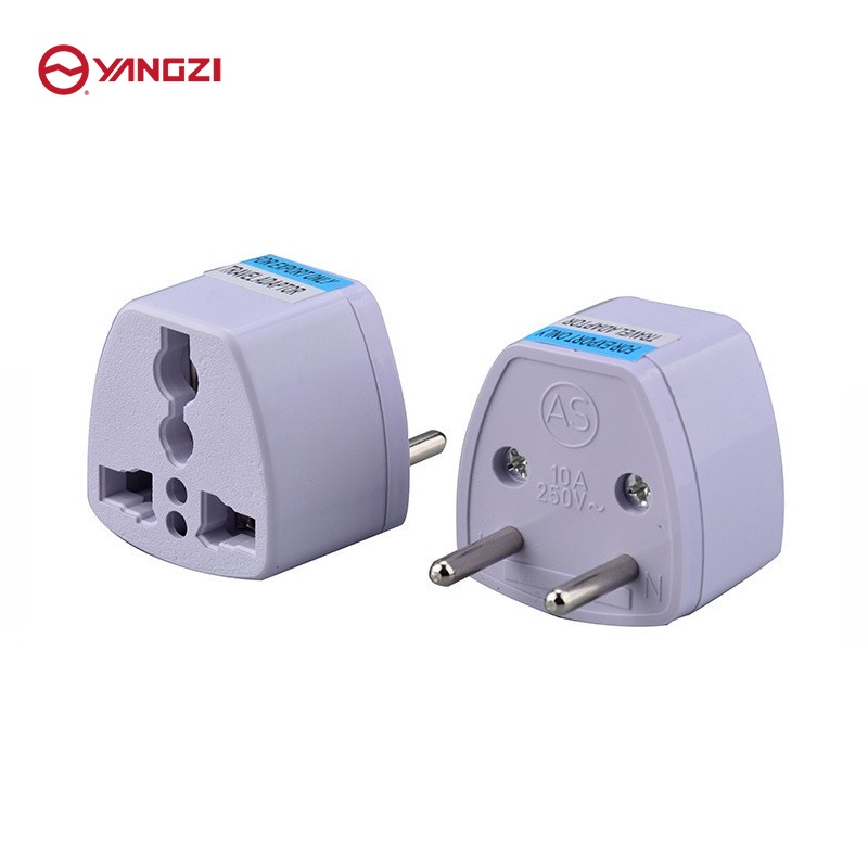 Yangzi ปลั๊กแปลง มีม่านนิรภัย ใช้แปลงหัวปลั๊กไฟ 3 ขาเป็น 2 ขา Power adapter plug #3