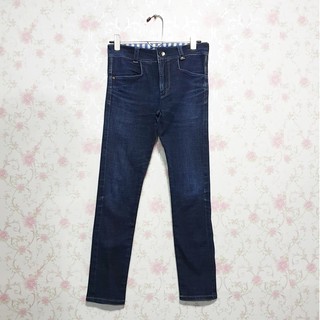 Japanese Jeans (J-319) กางเกงยีนส์ผ้ายืด มือสอง เอวสูง ไซด์ S