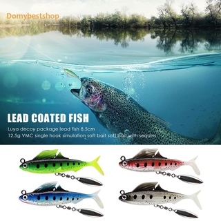 ฅDbฅ3D Eyes Soft Lure Jig Head Artificial Bait with Sequin Carp Fishing Tackle  เหยื่อปลอม