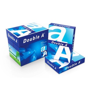 Double A กระดาษถ่ายเอกสาร A4 80 แกรม 500แผ่น 1 กล่อง มี 5 รีม