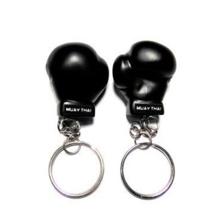 ขายดี 🔥🔥🔥 พวงกุญแจนวมมวยดำ 1 พวง (Boxing Gloves Key Chain)พวงกุญแจกางเกงมวยไทย นวมมวยไทย นวมชกมวย ถุงมือมวย กระสอบทราย
