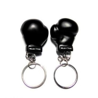 ขายดี 🔥🔥🔥 พวงกุญแจนวมมวยดำ 1 พวง (Boxing Gloves Key Chain)พวงกุญแจกางเกงมวยไทย นวมมวยไทย นวมชกมวย ถุงมือมวย กระสอบทราย