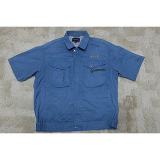 เสื้อช็อป เสื้อช่าง เสื้อช็อปช่าง​ เสื้อทำงาน เสื้อยูนิฟอร์ม​ uniform​ work​ ​shirt มือ 2 ของญี่ปุ่น ไซส์ LL