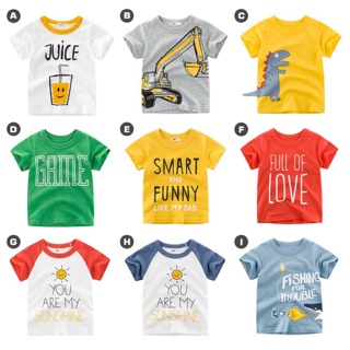 พร้อมส่ง &gt; เสื้อยืดเด็ก สำหรับ อายุ 6 เดือน - 7 ปี