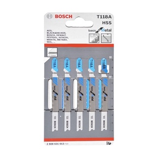 BOSCH ใบเลื่อยจิ๊กซอตัดเหล็ก HSS T118A JIGSAW BLADE for metal