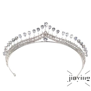 ❤S Wind Rhinestone Queen zircon Crown Women Headpiece Ornaments Wedding Party Hair Jewelry Headband