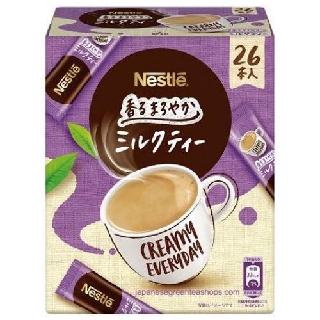 nestle japan aroma milk tea 26 pcs เนสเล่ ชานม หอมกรุ่น กลมกล่อม 1 กล่อง มี 26 ซอง อร่อยมาก ทานง่าย