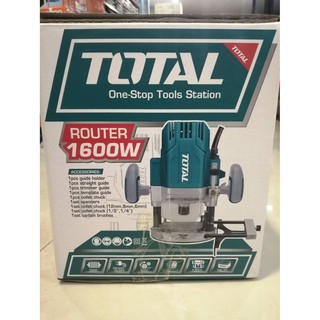 Total เราเตอร์ / เครื่องเซาะร่อง 1/2 นิ้ว Total 1600 Watt (รุ่นงานหนัก) รุ่น TR111216 ( Electric Milling Cutter )