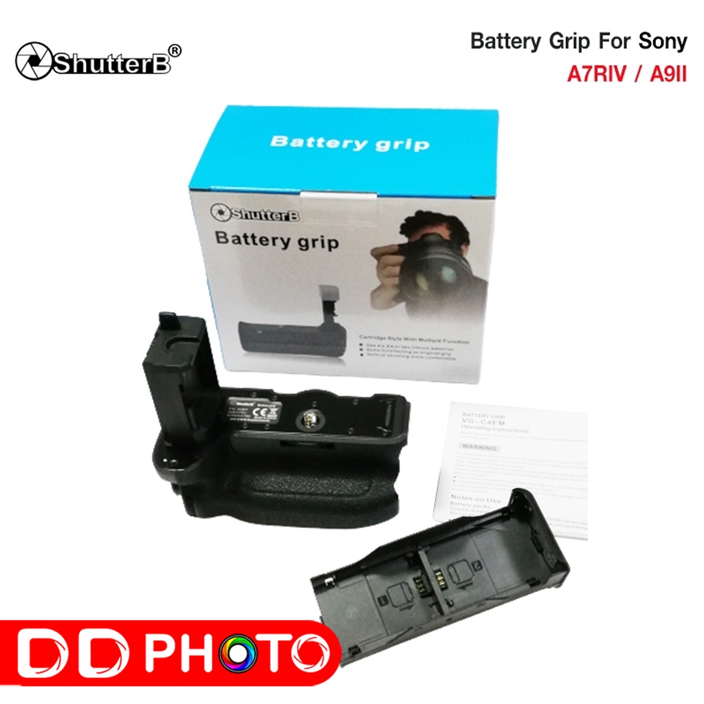 Battery Grip Shutter B รุ่น SONY A9II/A7R IV /A7M4/A7RM4 (VG-C4EM Replacement)