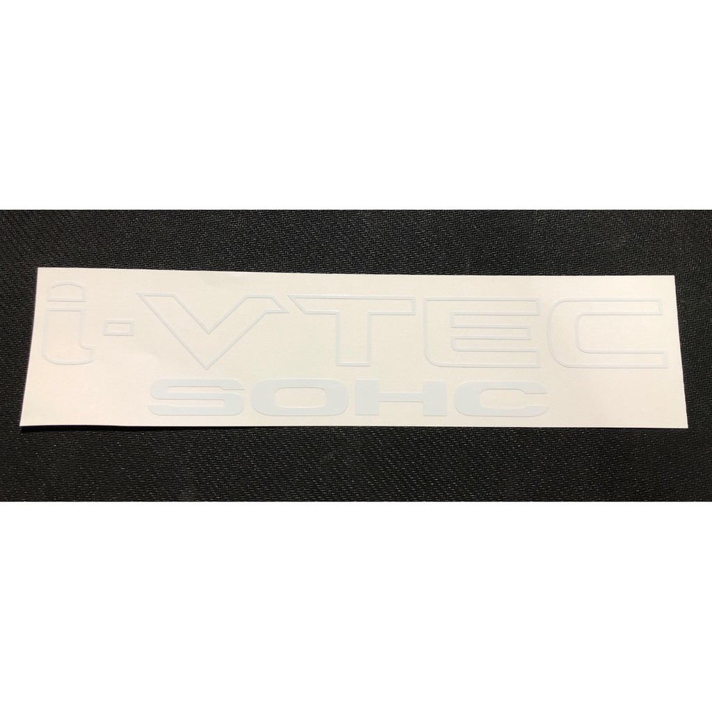 สติกเกอร์แต่งรถ  i-VTEC SOHC ไม่สะท้อนแสง ***หากต้องการซื้อคู่ ให้กดซื้อ 2 แผ่น*** - รูปที่ 3