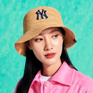 ของแท้💯หมวก MLB Raffia Bucket Hat พร้อมส่ง