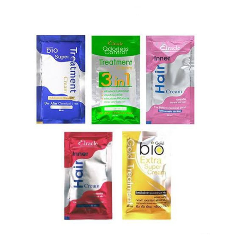 ทรีทเม้นท์ไบโอมี3สูตรให้เลือก Bio หมักผม ราคาต่อ1ซอง