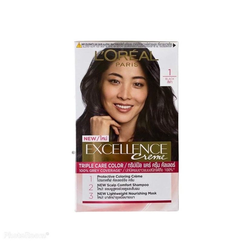 ปิดผมขาว ครีมเปลี่ยนสีผม ลอรีอัล Loreal excellence cream hair color