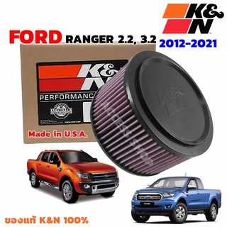 K&amp;N กรองอากาศ FORD RANGER 2006-2021 กรองเครื่องยนต์ ใส้กรองอากาศ High-Flow Air Filter แท้ Made in USA เรนเจอร์ T6 T5 T7