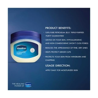 🚩ของแท้ I ส่งไวมาก🚩Vaseline Pure Repairing Jelly วาสลีน ปิโตรเลียม เจล