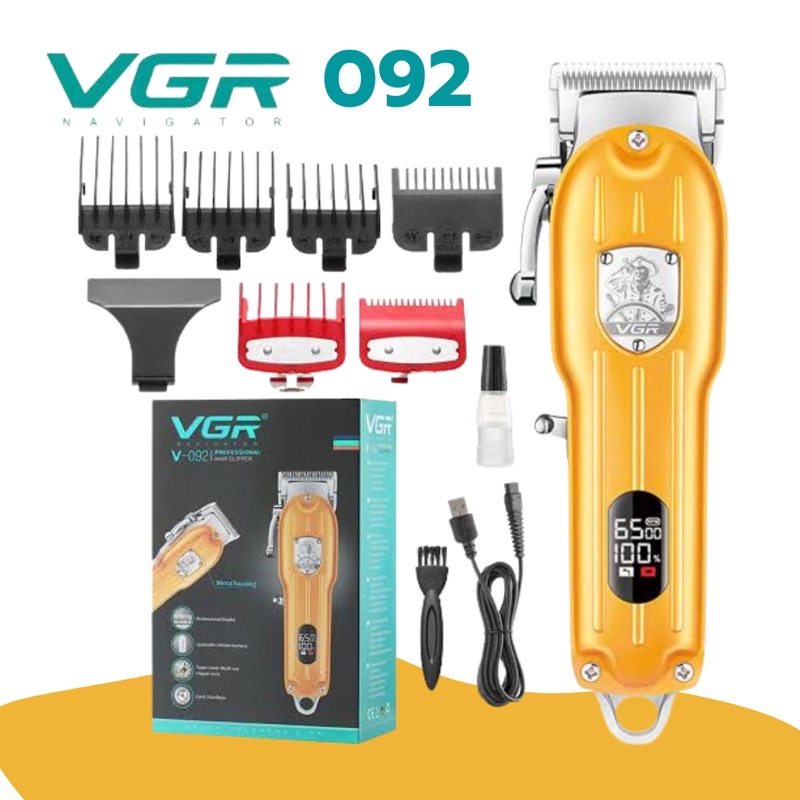 ปัตตาเลี่ยนตัดผมไร้สาย VGR-092 สีทอง