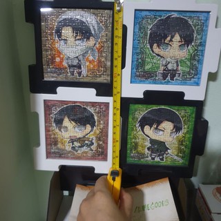 Anime attack on titan จิ๊กซอว์พร้อมกรอบ4 ชิ้น 4 ลายตามรูป ราคานี้ได้หมดค่ะ