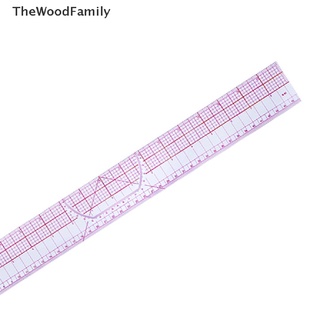 Twf ไม้บรรทัดพลาสติก สองด้าน สําหรับตัดเสื้อ ตัดเย็บเสื้อผ้า