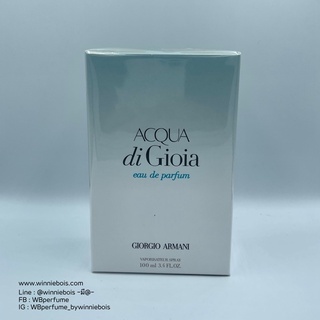 น้ำหอมของแท้ 100% GIORGIO ARMANI Acqua di Gioia For Women EDP ขนาด 100 มล.
